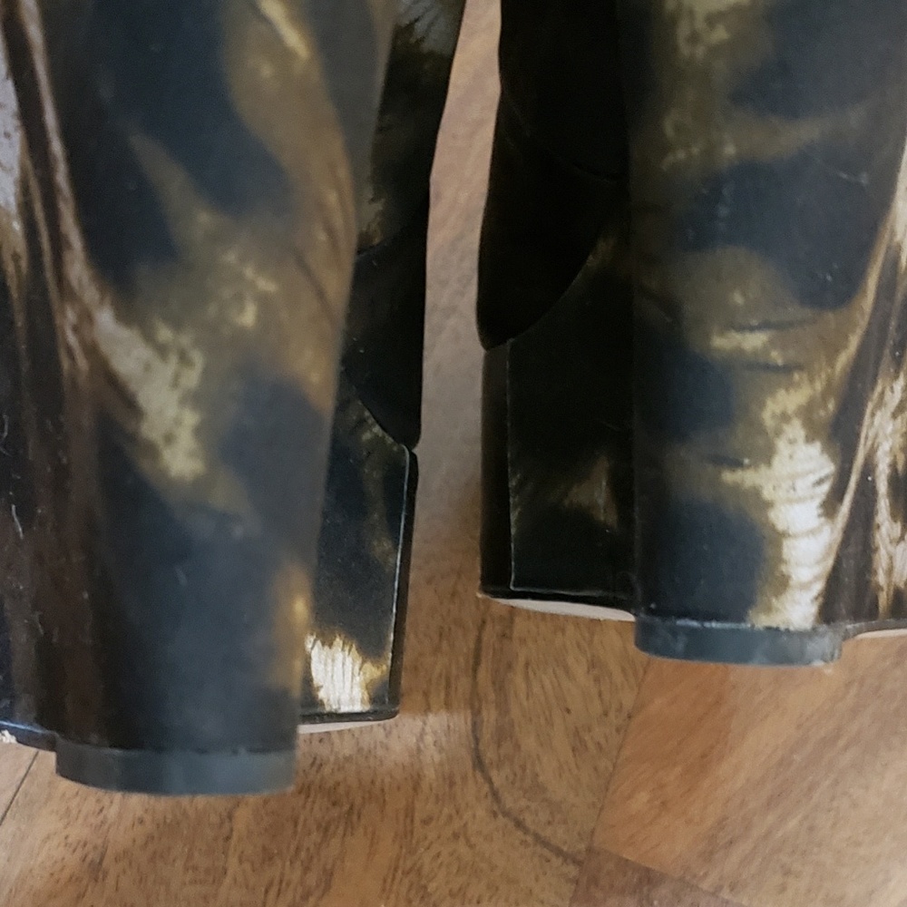 Sam Edelman animal print wedge heels size 7.5 - Picture 4 of 6